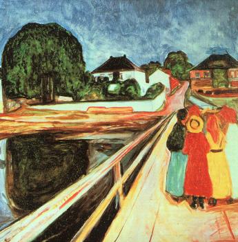 Edvard Munch : Girls on a Bridge